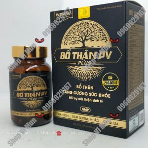 BỔ THẬN PV Plus lọ 50 viên - Dùng cho người sức khỏe kém thận yếu có các triệu chứng ù tai đau lưng mỏi gối đi tiểu nhiều lần tiểu đêm sinh lý yếu