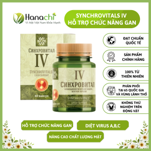 Thải Độc Gan Giải Độc Gan Làm Sạch Gan Hiệu Quả Synchrovitals IV Thực Phẩm Bảo Vệ Sức Khỏe