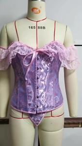 Medieval Steampunk Renaissance Saias Cosplay Costumes Corset Top Lace Chest Binder Bustier Lingerie Victorian Halloween Dress Up