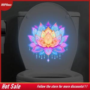 【COD】🔥🔥🔥 Removable Flower Toilet Stickers Luminous Self Adhesive Glow In The Dark Wall Decals Nighttime Bathroom Safety Decor