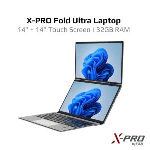 Brand New XPro Fold Ultra Laptop | Dual Screen | 2 x 14 Inch Screen | Laptop For Student | 32 GB RAM | Up to 512GB SSD | Fast Shipping | Local Seller