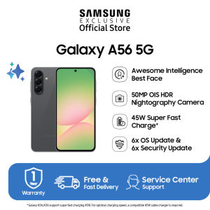 Samsung Galaxy A56 5G 8/256GB - Awesome Graphite | Galaxy AI | 50MP Camera | 45W Super Fast Charge