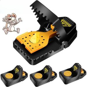 Upgraded Large Mouse Rat Traps - Safety High Sensitive Snap Big Plastic Mouse Trap Rodent Catcher