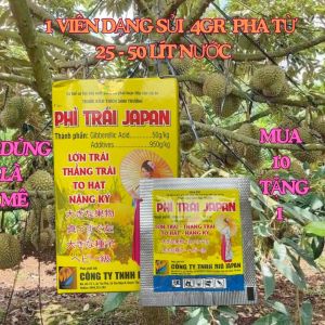 PHÂN BÓN COMBO 10 VIÊN PHÌ TRÁI JAPAN GÓI 4G MUA 10TẶNG 1 (25-50 LÍT/VIÊN)LỚN TRÁITO HẠT NẶNG KÝ