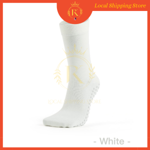 【LOCAL SHIP】Anti-Slip Muslimah Thick Fitness Yoga Socks Practice Dancing Zumba Exercise Stocking Silicone Base Long Sock