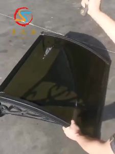 Awning Rain Cover For Balcony Sunshade Outdoor Blinds Shades & Awnings Transparent PC Board Rainproof Canopy for Courtyard Sunshine Board Sun Shade Canopy