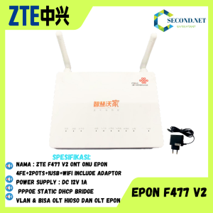 ZTE F677 XPON SUPORT OLT EPON GPON INCLUDE ADAPTOR