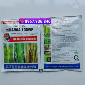 Thuốc trừ sâu Inmanda 100WP hiệu Anh Hùng Rầy gói 100g hoạt chất Imidacloprid 100g/kg Quản lý chích hút bọ trĩ rầy nâu rầy xanh (rêp sáp ( Mộc Farm