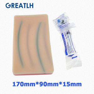 GREATLH Vascular Injection Module Puncture Simulation Blood Return Module Skin Suture Training Pad