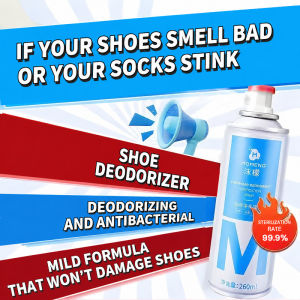 Shoe Deodorizer Spray Odor Eliminator Long Lasting Antibacterial Sneaker Freshener