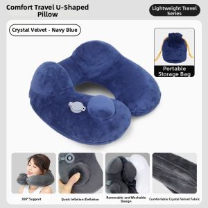 Becoolfish    Travel Neck Support Pillow for Long-Haul Flights and Trains