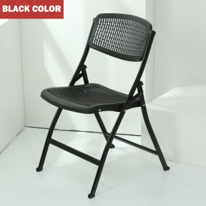 Ergonomic Design Hollow Foldable Chair Space-Saving Hollow Chair High Quality PP Foldable Chair