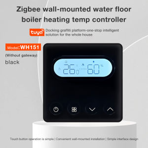 ZIGBEE wall-mounted water heating electric floor heating TRV household room thermostat temperature controller digital LCD display wall-mounted