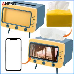 【ANENG】Sleek Toilet Paper Holder with Cover Modern Bathroom Dispenser for Living Room and Bedroom Decor