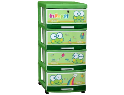 LACI PLASTIK NP SUSUN 4 MOTIF KEROPPI