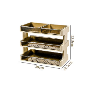 Multifunctional Kitchen Tray Multi-layer Hot Pot with Dish Plate Vegetable Storage Tool Ingredient Placement Plate Divider Partition Storage Box With Drain Tray for Preparing And Serving Food Storage Rack