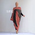 Dress batik sabrina kaftan wanita terbaru. 