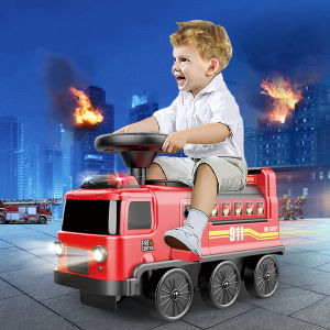2-in-1 Fire Truck Toy Ride-on Toy Car Toys For Boys Girls Toys Educational Toys
