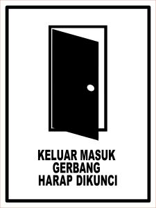 Sticker Stiker Petunjuk Warning Pengumuman r.gudang r.imunisasi sampah medis jangan di pegang kk161