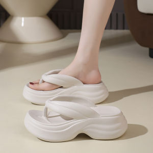 [Free Shipping] WomenS Thick-Soled Flip-Flops For Outdoor Wear New Spring-Summer Beach Casual High-Heeled Sandals