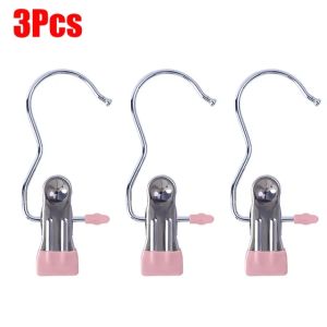 1/3 cái kẹp quần áo treo móc treo quần áo cầm tay Du lịch inox móc treo quần áo gia đình kẹp giữ