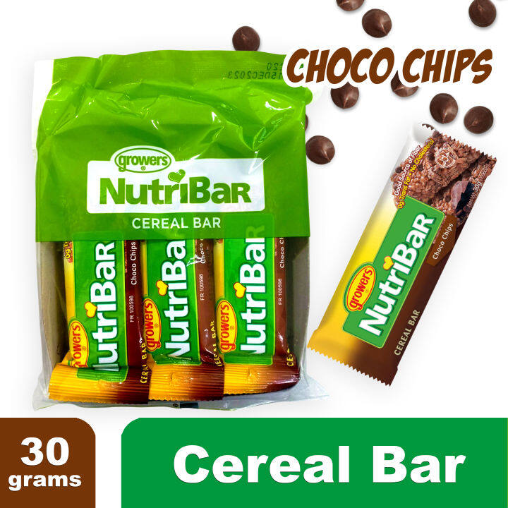 Pack of 6 s Growers NutriBar Choco Chips Cereal Bar Lazada PH