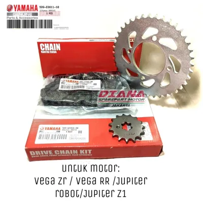 Gear Set Sepaket Rantai Vega ZR Jupiter Z1 Jupiter Robot Vega RR 5D9