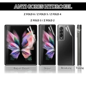 ANTI GORES HYDROGEL BENING SAMSUNG GALAXY Z FOLD 6 Z FOLD 5 Z FOLD 4 Z FOLD 3 Z FOLD 2 SCREEN PROTECTOR CLEAR TRANSPARAN FRONT JELL PELINDUNG LAYAR SCREEN GUARD FULL COVER