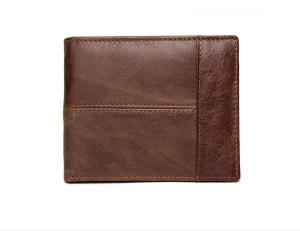 Royal Bagger New Short Wallet Purse For Men Genuine Cow Leather Card Clip Cool Fashion Business Casual Wallets RFID