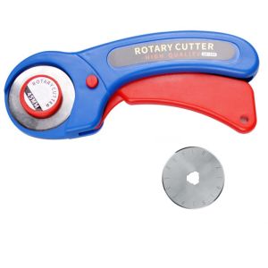 45mm Blades Roller Rotate Cutter Manual Rotary Fabric Craft Cloth Leather ABS Plastic Sewing Cutting Tool Pisau Kain