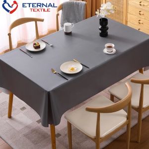 Tablecloth Water Repellent Solid Color Simple Waterproof Oil-Resistant Fashionable Easy to Clean Dirt Prevention