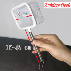 Stainless Steel Aquarium Fishing Net Fish Tank Retractable Net