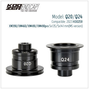 Koozer MTB Hub Tool-free Endcap For XM390 Repair Parts 9x100 QR 10x135mm 15x100 TA 12x142 141 12x148 Boost THR Converter Adapter