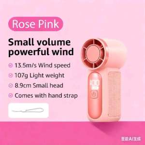 ✅100% Original Amazing Smallest Fan 3600mAh Portable Mini Handheld Fan 3.5-inch 16900 RPM High-Speed Personal
