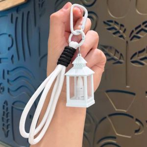 AODDO Cool Retro Light-Up Keychain Realistic Oil Lamp Shape Mini Night Light Pendant Unique Multifunctional Bag Charm Key/Backpack Decor