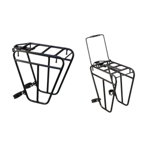 Light weight Metal Front Rack Bicycles Front Fork Rack Mountain Bike Front Rack for Carrying Cargo on Rough Terrain