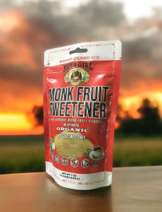 Monk Fruit Sweetener Golden Powder 200G 100% Pure NO ERYTHRITOL BEST (Great Option For A KETO DIET)