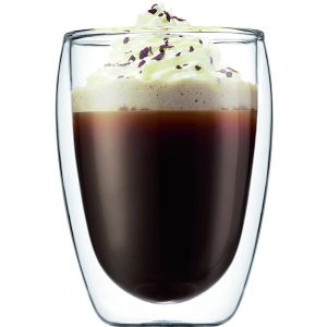 Double Layers Glass Coffee Cup Bodum Glass Cup Tea Mug Freezer juice beer mug microwave hot water cup 350ml