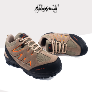ROBWELD - Sepatu Pria Safety Boot Ujung Besi Kerja Proyek Touring Hiking Gunung Phanter 39 - 44
