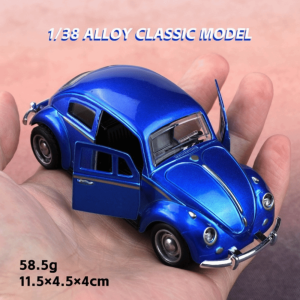 GOLFDIN คลาสสิก โมเดลรถโลหะผสมแบบเรโทรบีเทิล โลหะผสม ประตูคู่ ของตกแต่งยานพาหนะขนาดเล็ก ใหม่ 1: 36 โมเดลรถของเล่น ของขวัญของเล่นวันเกิด