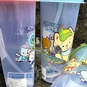 botol minum anak dengan sedotan/botol minum anak Lion star 370ml