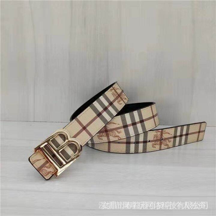 Burberry belt clearance with b buckle