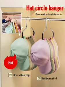 ไม้แขวนเสื้อ รูปร่างวงแหวน ราวแขวน กันลื่น การจัดเก็บ แบบพกพา มั่นคงและไม่หลุดง่าย รับน้ำหนัก