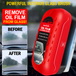 Rain Mist Cleaner Auto Windshield Oil Cleaner Auto Glass Oil Film Remover Auto Glass Brush