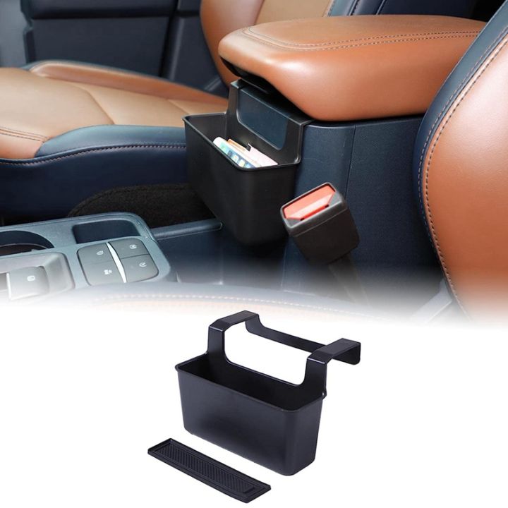 Center Console Storage Box For 2022-2024 Ford Maverick – ABS Black Armrest Tray