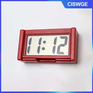 CISWGE Mini xe Bảng điều khiển đồng hồ kỹ thuật số xe tự dính với LCD thời gian hiển thị ngày