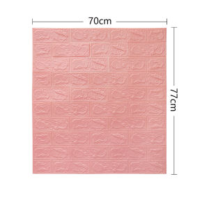 วอลเปเปอร์สามมิติ สติ๊กเกอร์ติดผนัง มีกาวติดผนังในตัว กันน้ำและกันชื้น ลายอิฐ 3D wallpaper วอลล์เปเปอร์ แผ่นวอลเปเปอร์ผนัง วอลเปเปอร์ห้องว