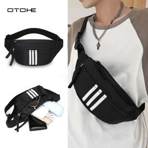 OTOHE Mens Chest Bag Waist Bag Outdoor Messenger Bag Waterproof Sports Bag Travel Shoulder Bag Large Capacity Casual Bag Fitness Bag Leisure Street Bag
