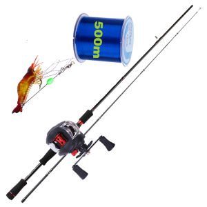 ✔️Indonesia Spot✔️Set Tongkat Dan Gulungan Pancing 1.8 Meter 2 Bagian Casting Fishing Rod Dan 18 + 1 BB 7.2:1 Rasio Gear Rem Magnetik Baitcasting Reel Memancing Baris Lure Combo Set Ideal untuk pemula dan pemancing berpengalaman