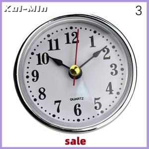 Kui-Min Classic Clock Craft Quartz Movement Dia.65mm Round Clocks Insert Roman Number Little Clock Arabic Numbers Wall Decor